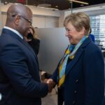 IMF Managing Director Kristalina Georgieva meets Sierra Leone President Julius Maada Bio in New York