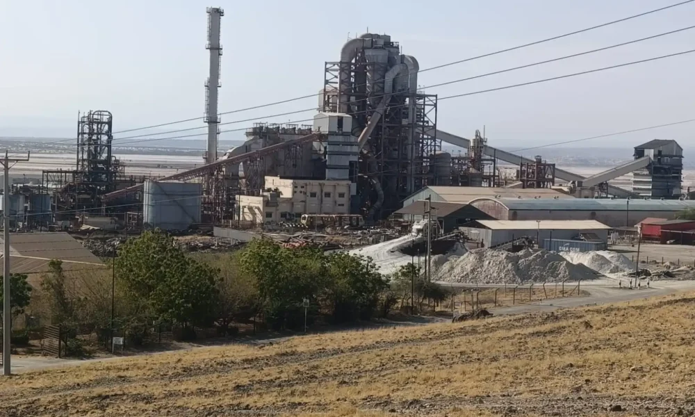 Tata Chemicals Magadi soda ash operation near Lake Magadi in Kenya