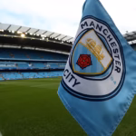 Manchester City players during a Premier League match