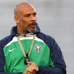 Nigeria and Madagascar players contesting an Africa Cup of Nations qualifying match