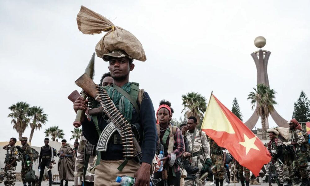 Ethiopian soldiers during military operations in northern Ethiopia