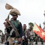 Ethiopian soldiers during military operations in northern Ethiopia
