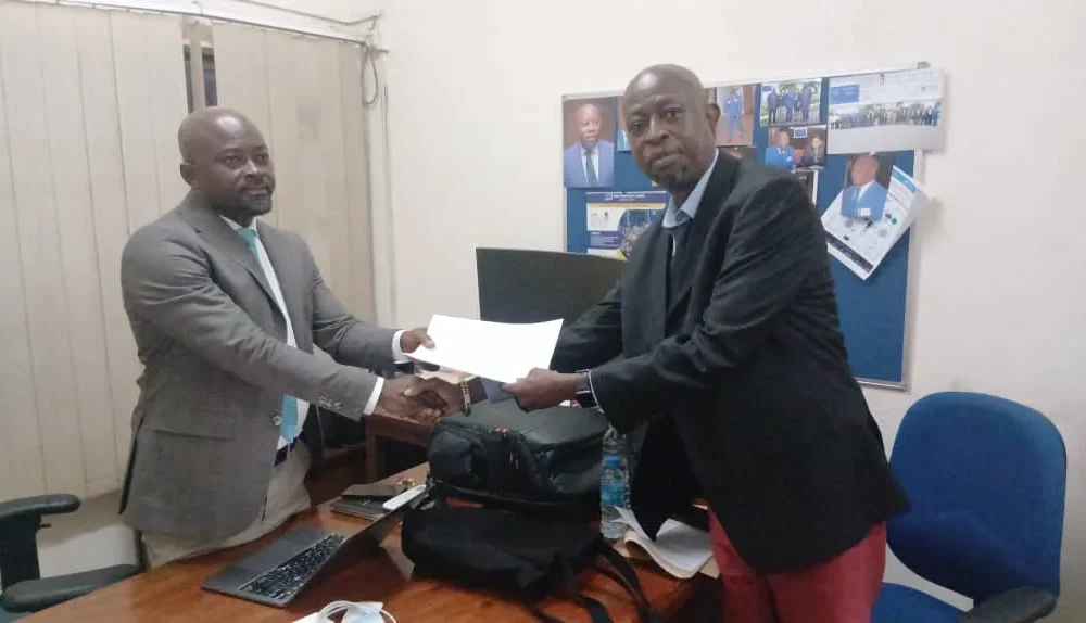 SLYDCL delegation presents a policy brief on Sierra Leone’s drug laws to NDLEA Executive Director Prince Bull-Luceni