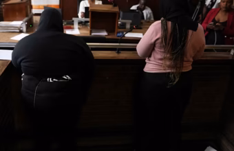 A South African court-related image representing proceedings involving two murder suspects